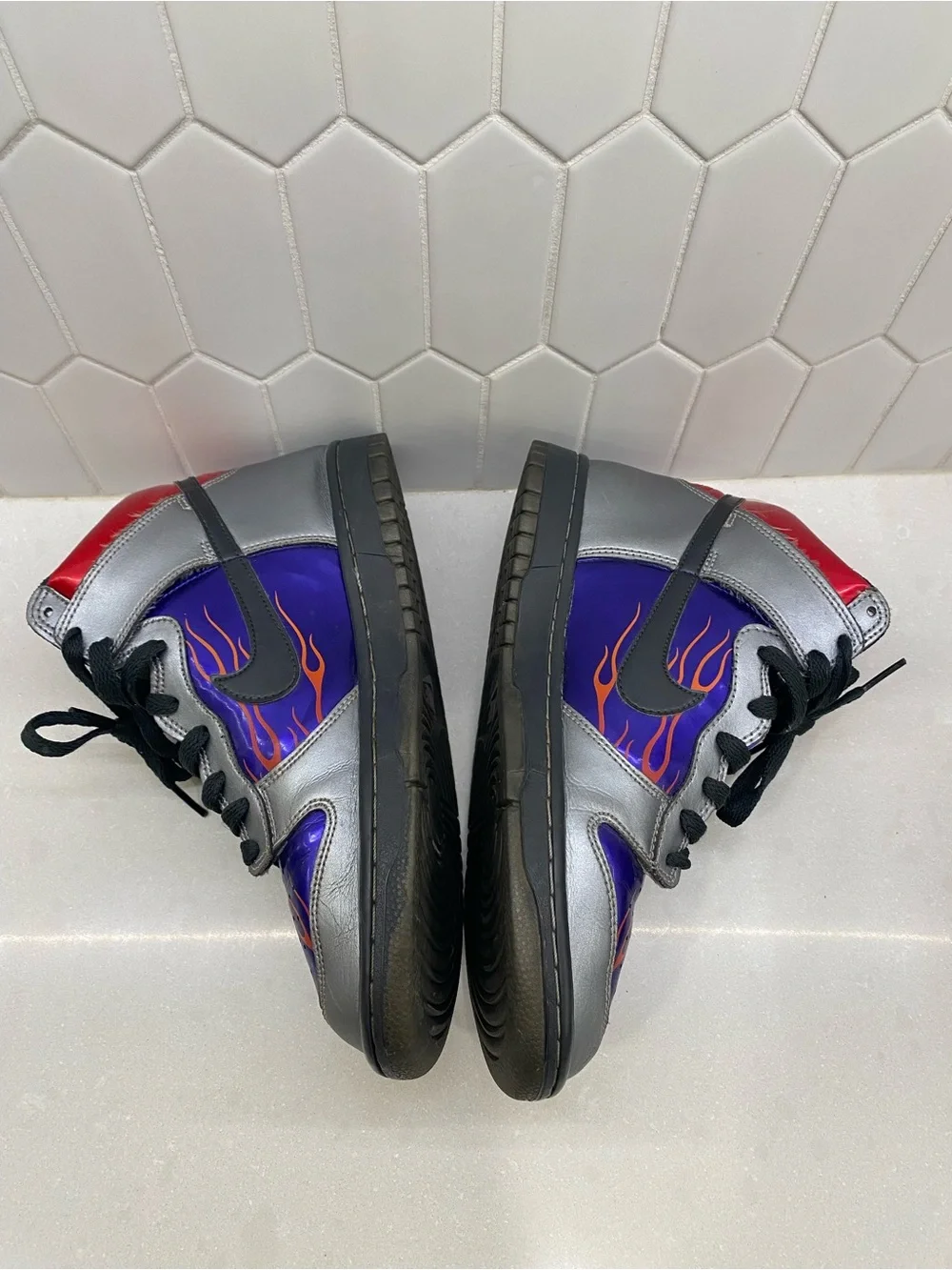 Vintage 2009 Nike Dunk High Optimus Prime Transformers Y7